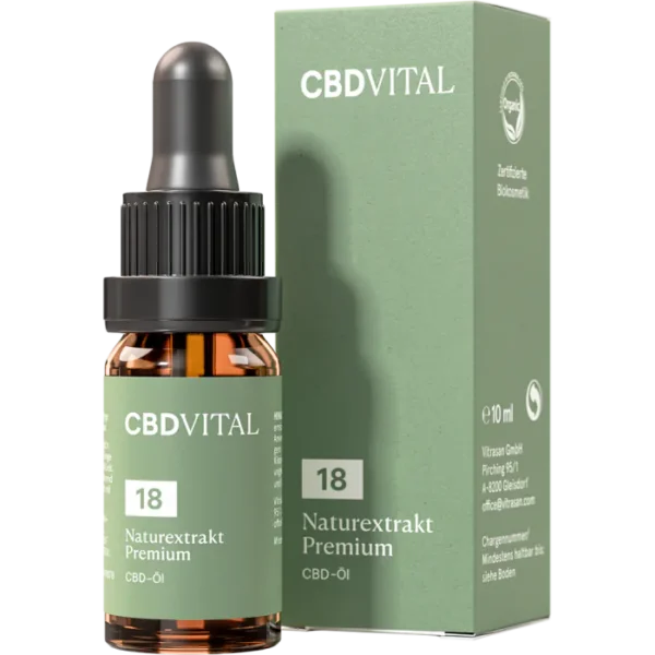 CBD Naturextrakt PREMIUM Öl 18%